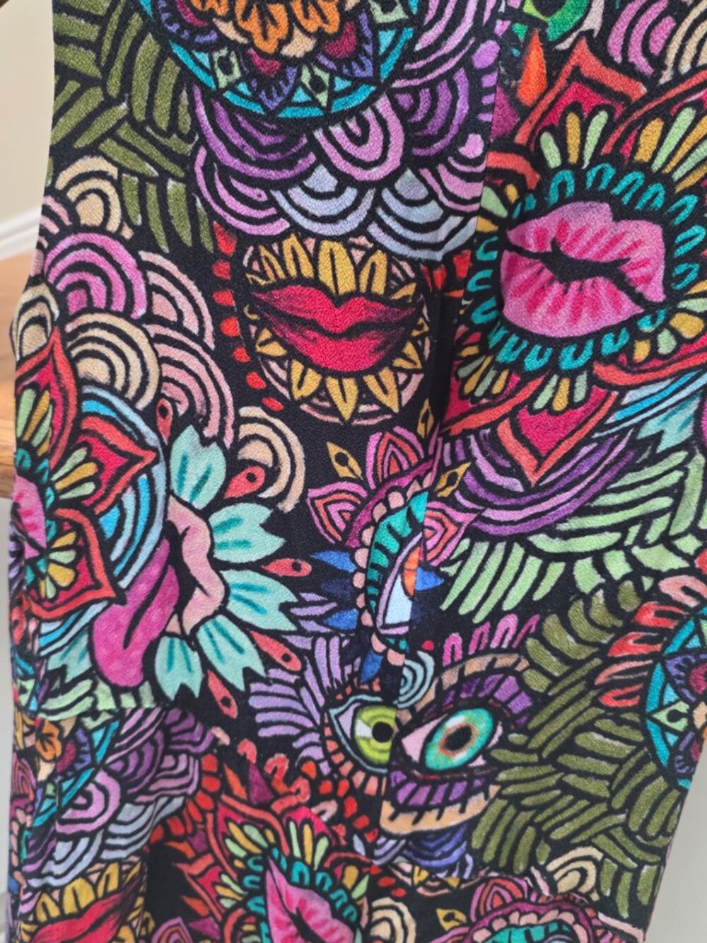 Nicole Miller Sample Dress Asymmetrical Hem | Rare Production Sample | Colorful - Picture 6 of 7
